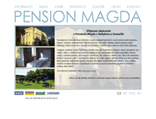 Tablet Screenshot of pensionmagda.cz